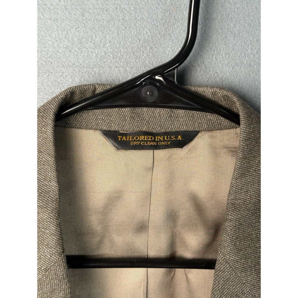 Vintage Orvis Tweed Blazer Sport Coat 42R Made in USA Suede Elbow Patches - Picture 4 of 13
